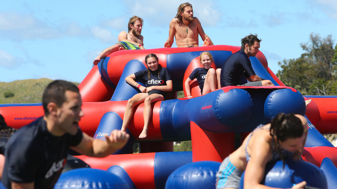 Small Waterpark - The Challenger - Aflex Inflatable Waterparks – Aflex ...