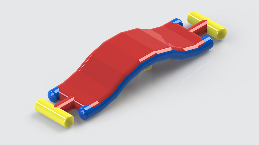 Slide Over - Waterpark Module - Open Water Aqua Adventure, Pools Aqua Adventure - Aflex Technology