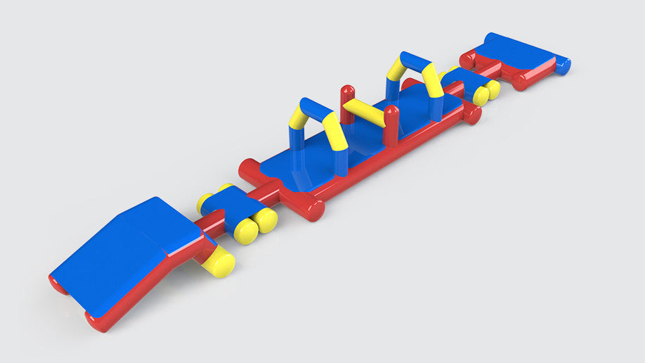 Pouncing Dash Inflatable Obstacle Dash - Poolside Start – Aflex Inflatables