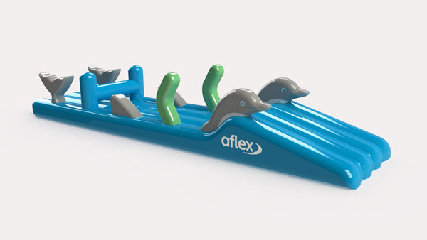 Dolphin Play & Slide - Inflatable Obstacle Course – Aflex Inflatables