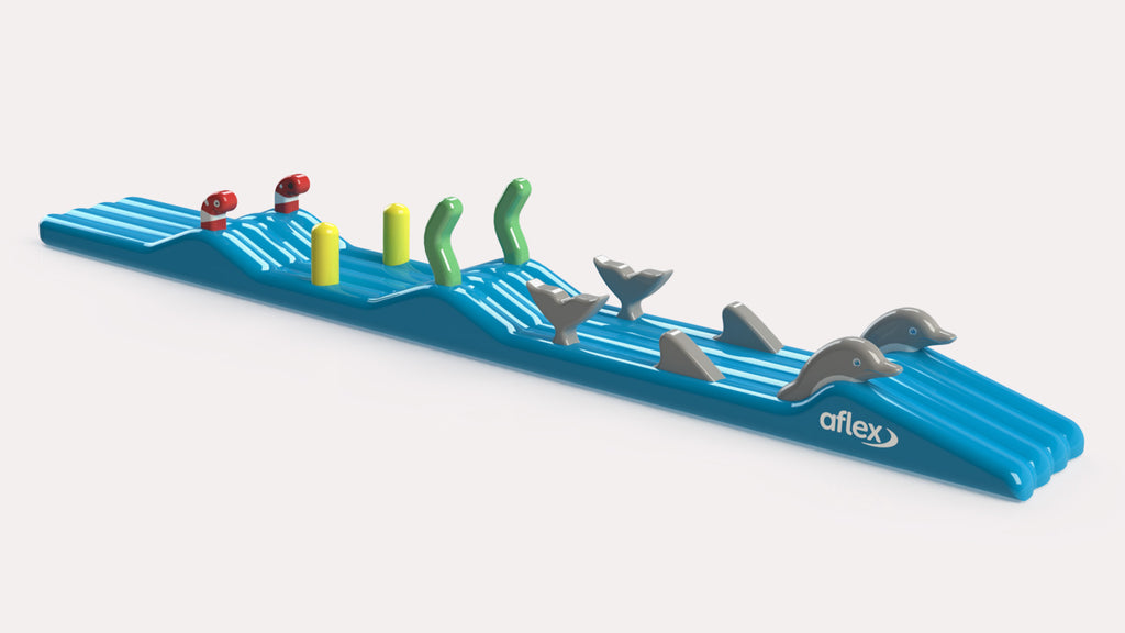 Surf Dolphin with Slide - Constant Airflow Obstacle Courses - Aflex Technology